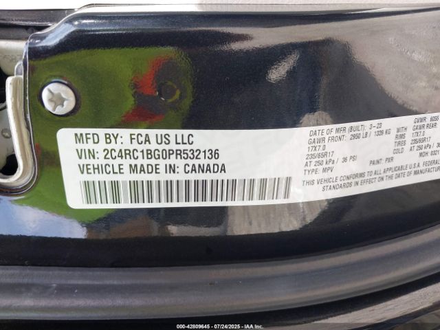 2023 CHRYSLER PACIFICA 2C4RC1BG0PR532136 Photo 8