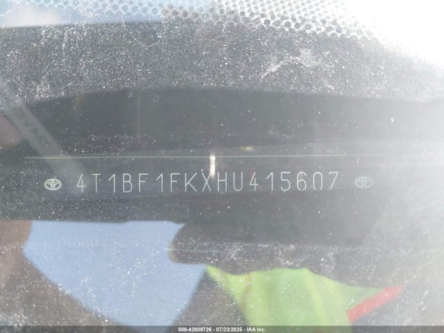 Toyota 2ar-fe 2017 4T1BF1FKXHU415607 Image 9
