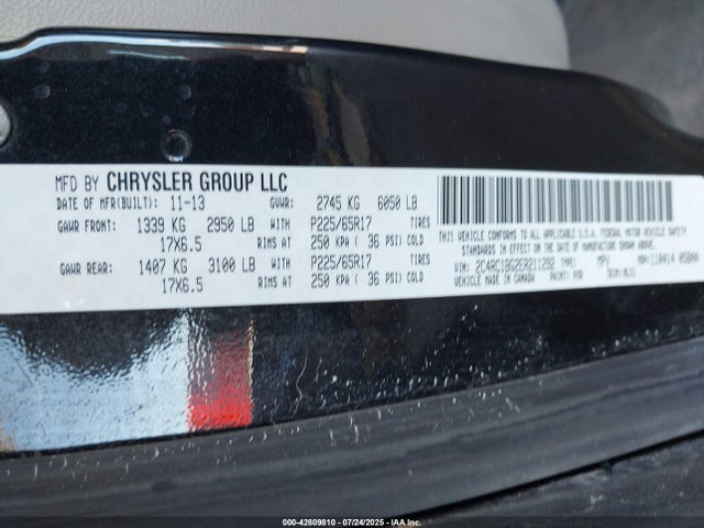 2C4RC1BG2ER211292 Chrysler Town and Country