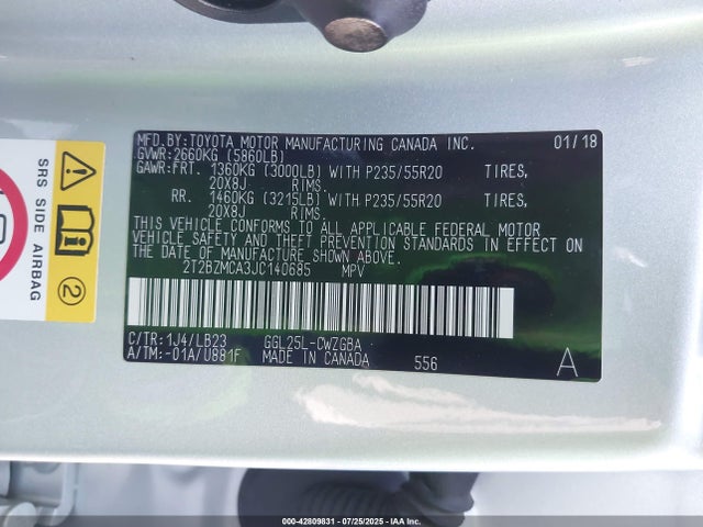 Lexus 2gr-fks 2018 2T2BZMCA3JC140685 Image 9