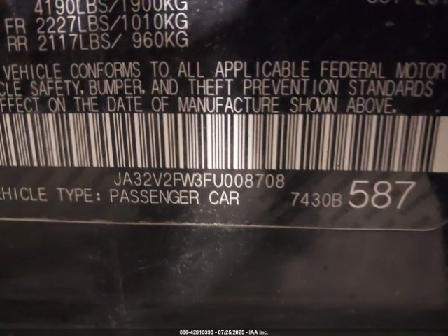 2015 MITSUBISHI LANCER JA32V2FW3FU008708 Photo 8