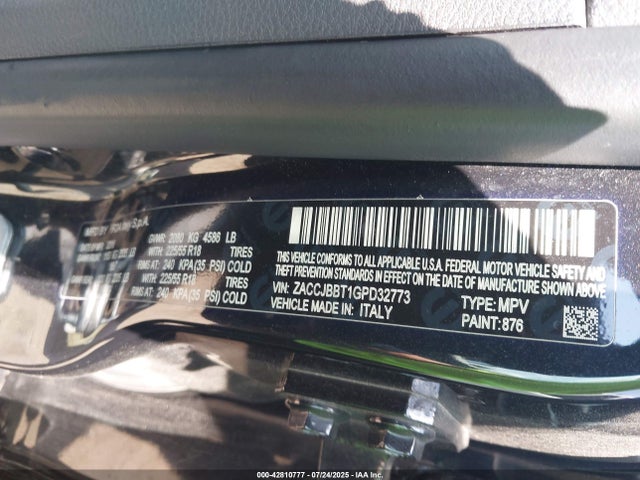 Jeep 2016 2016 ZACCJBBT1GPD32773 Image 9