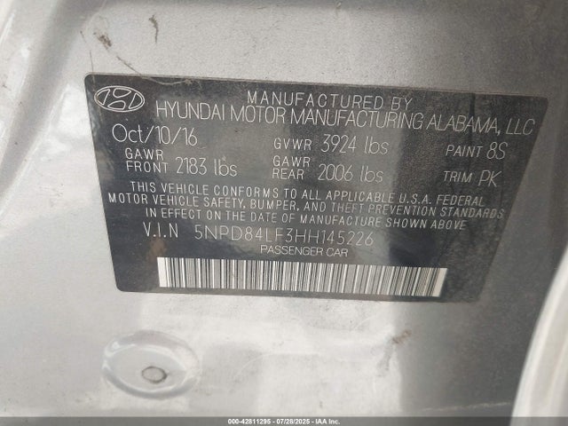 Hyundai Elantra 2017 5NPD84LF3HH145226 Image 9