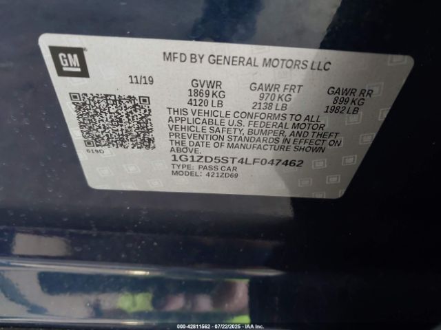 2020 CHEVROLET MALIBU 1G1ZD5ST4LF047462 Photo 8