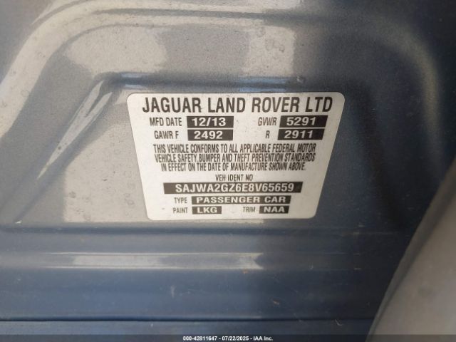 2014 JAGUAR XJ SAJWA2GZ6E8V65659 Photo 8