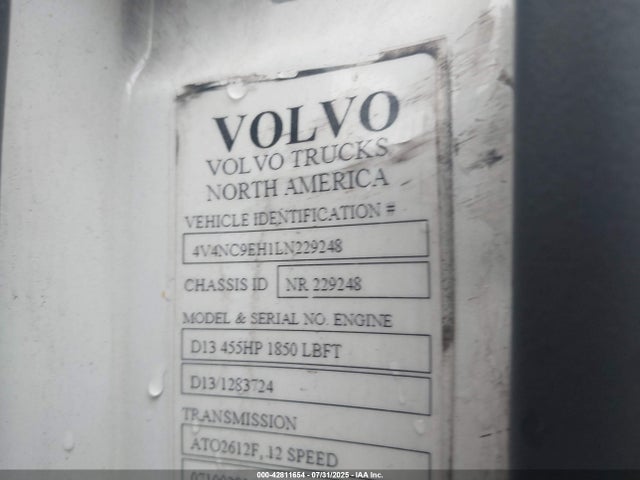 Volvo d13 2020 4V4NC9EH1LN229248 Image 8