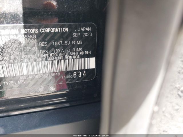 2024 MITSUBISHI OUTLANDER JA4J4UA85RZ015648 Photo 8