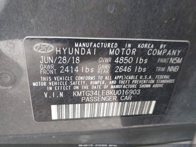 2019 GENESIS G70 KMTG34LE8KU016903 Photo 8