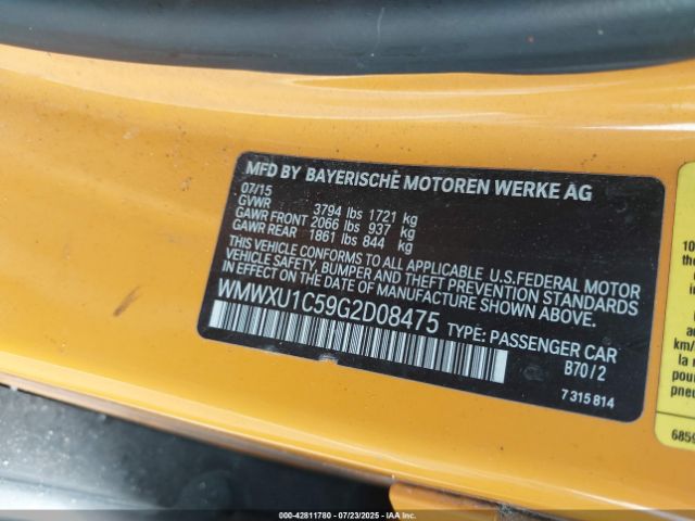 2016 MINI HARDTOP WMWXU1C59G2D08475 Photo 8