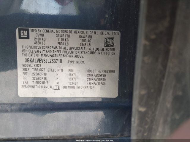 2018 GMC TERRAIN 3GKALVEV3JL263718 Photo 8