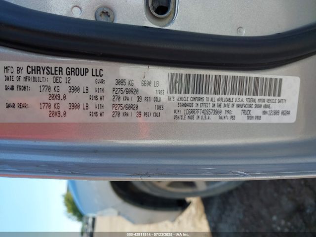 2013 RAM 1500 1C6RR7FT4DS573900 Photo 8