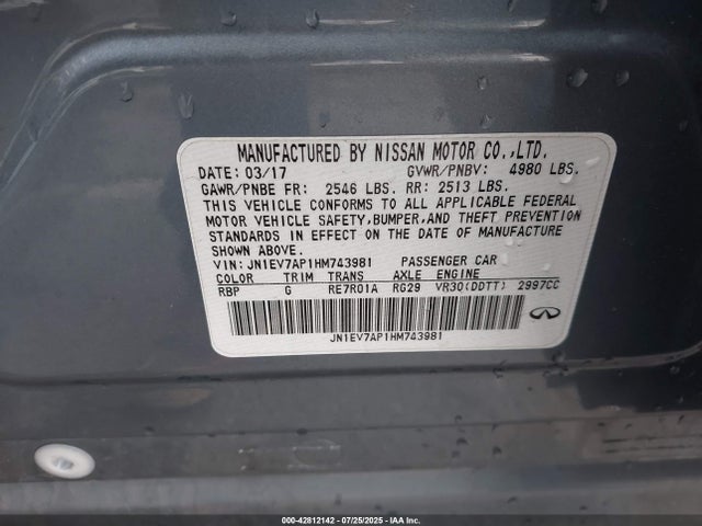 JN1EV7AP1HM743981 Infiniti 2017