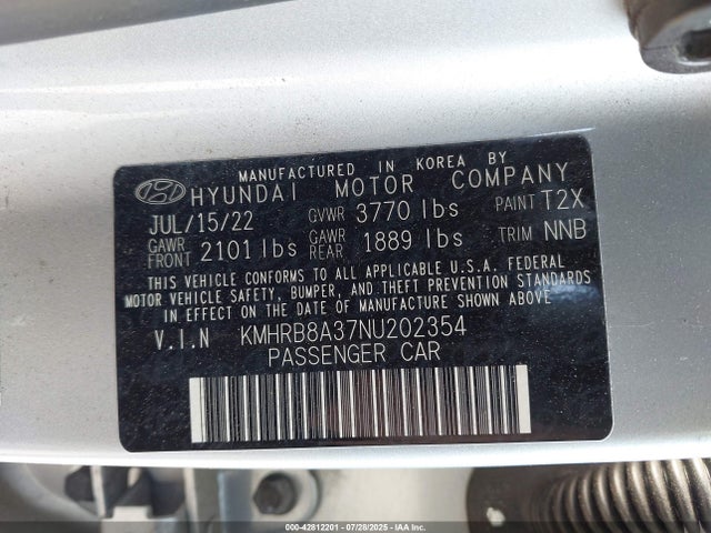 Hyundai gamma ii 2022 KMHRB8A37NU202354 Image 9
