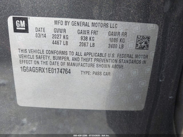 2014 CADILLAC ATS 1G6AG5RX1E0174764 Photo 8