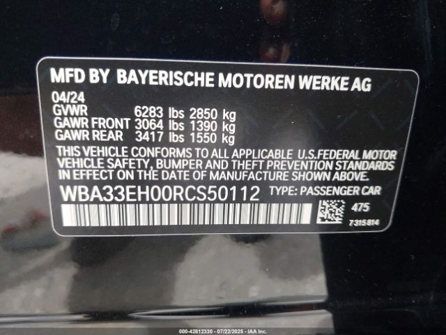 2024 BMW 740 WBA33EH00RCS50112 Photo 8