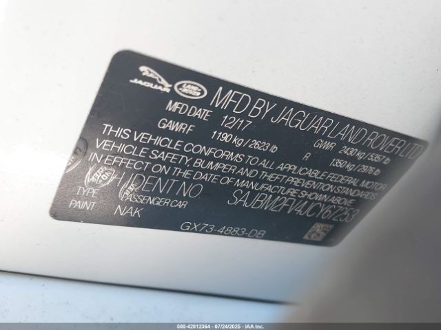 2018 JAGUAR XF SAJBM2FV4JCY67253 Photo 8