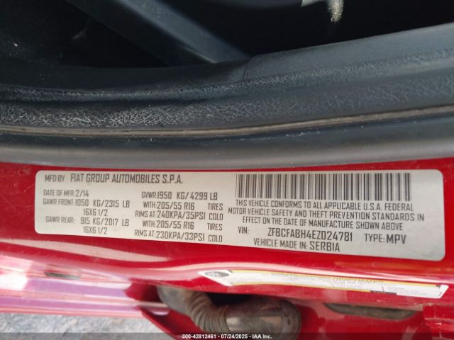 2014 FIAT 500L ZFBCFABH4EZ024781 Photo 8