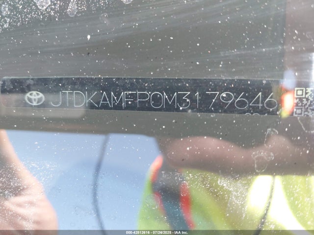 JTDKAMFP0M3179646 Toyota 2zr-fxe, 1nm+1sm
