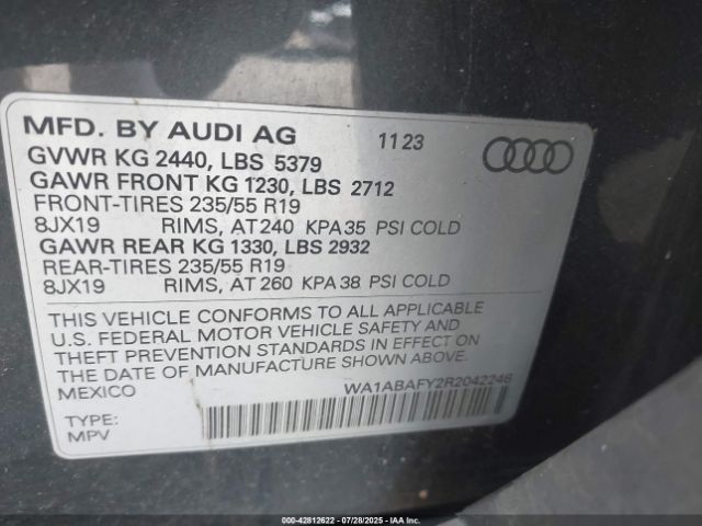 2024 AUDI Q5 WA1ABAFY2R2042246 Photo 8