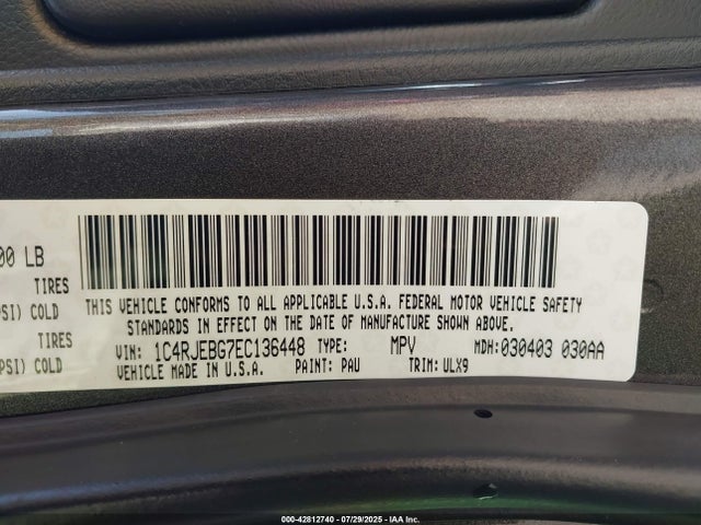 Jeep 2014 2014 1C4RJEBG7EC136448 Image 9