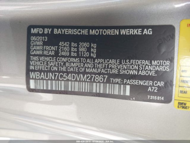 2013 BMW 135I WBAUN7C54DVM27867 Photo 8