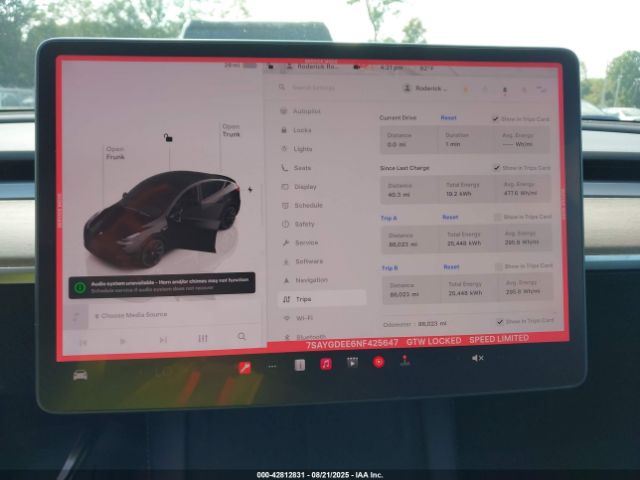 2022 TESLA MODEL Y 7SAYGDEE6NF425647 Photo 6