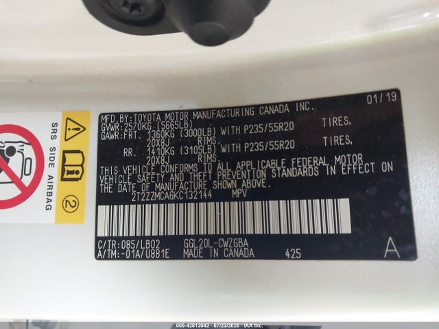 Lexus 2gr-fks 2019 2T2ZZMCA6KC132144 Image 9