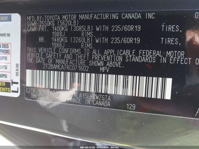 Lexus t24a-fts 2024 2T2BAMCA7RC071602 Image 9