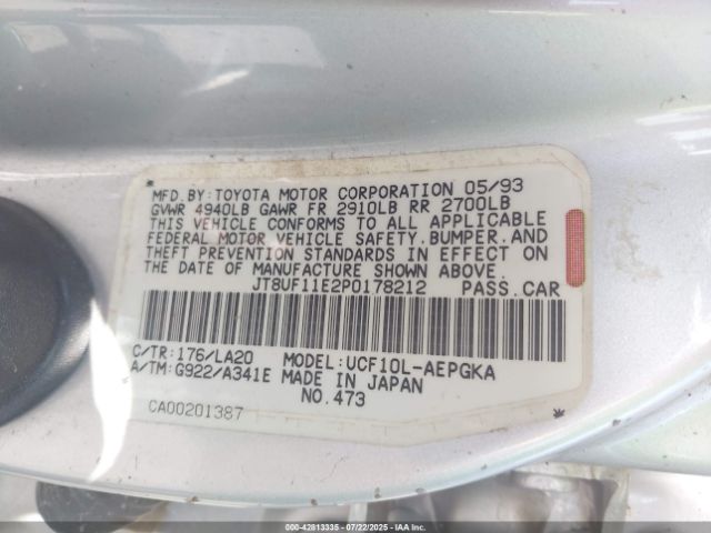 1993 LEXUS LS JT8UF11E2P0178212 Photo 8