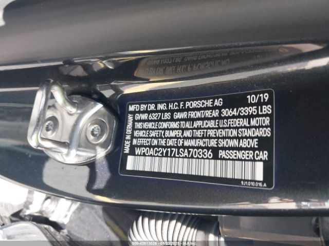 2020 PORSCHE TAYCAN WP0AC2Y17LSA70336 Photo 8