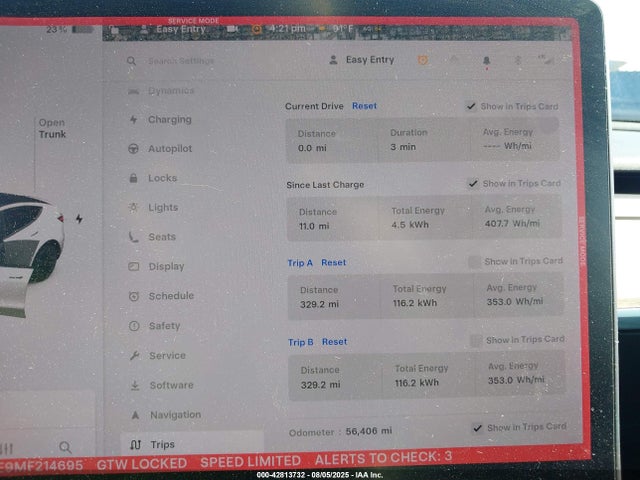 2021 TESLA MODEL Y 5YJYGDEE9MF214695 Photo 6