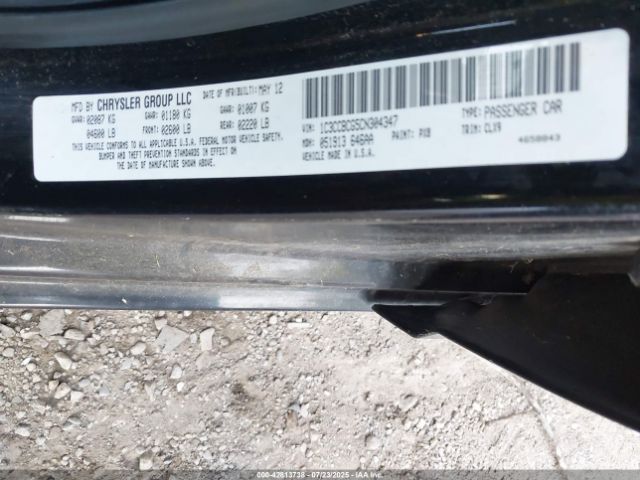 2012 CHRYSLER 200 1C3CCBCG5CN304347 Photo 8