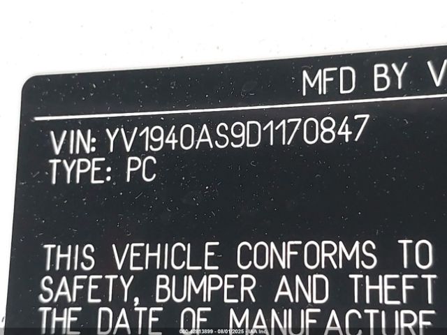 2013 VOLVO S80 YV1940AS9D1170847 Photo 8