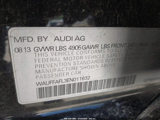 2014 AUDI A4 WAUFFAFL3EN011632 Photo 8