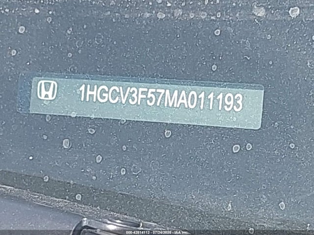 1HGCV3F57MA011193 Honda lfb2