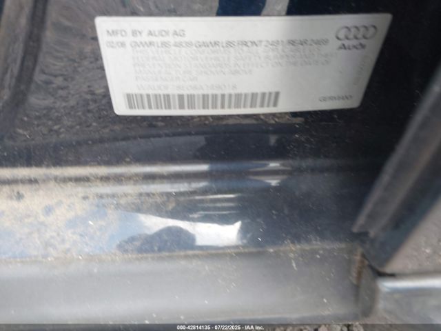 2008 AUDI A4 WAUDF78E08A149018 Photo 8