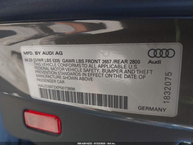 2023 AUDI A6 WAUD3BF2XPN073898 Photo 8
