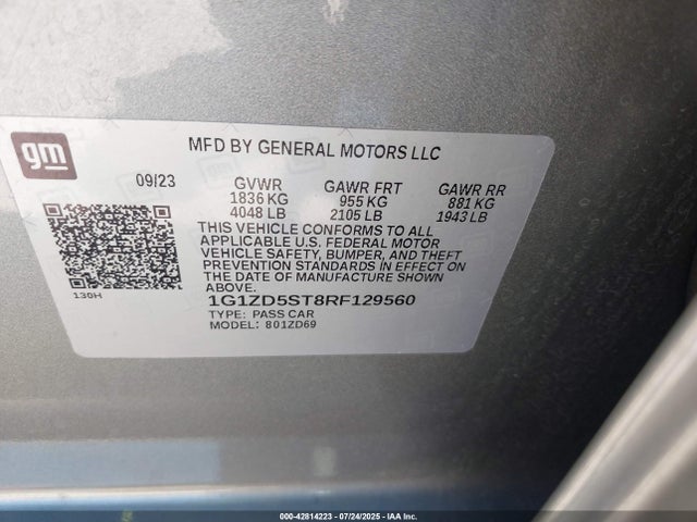 1G1ZD5ST8RF129560 Chevrolet lfv