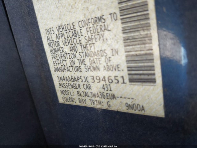 Nissan 2018 2018 1N4AA6AP5JC394651 Image 9