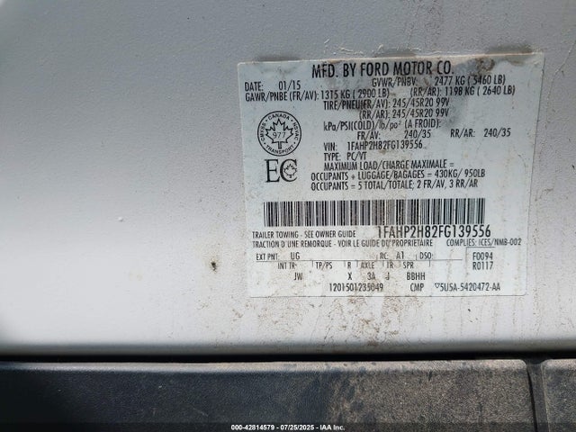 1FAHP2H82FG139556 Ford 2015