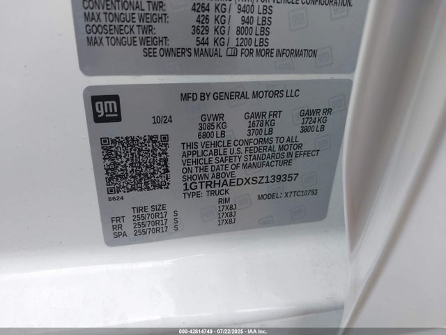 GMC l84 2025 1GTRHAEDXSZ139357 Image 9