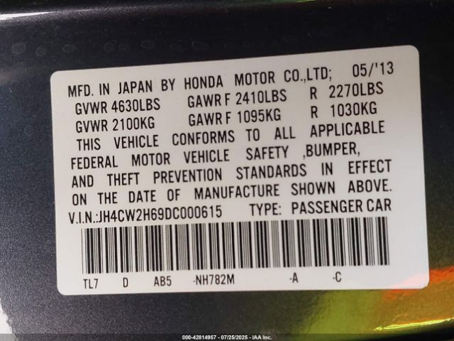 2013 ACURA TSX JH4CW2H69DC000615 Photo 8