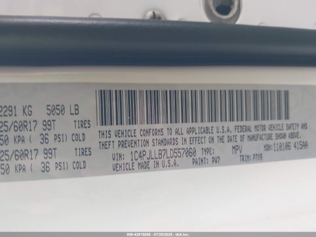 Jeep 2020 2020 1C4PJLLB7LD557060 Image 9