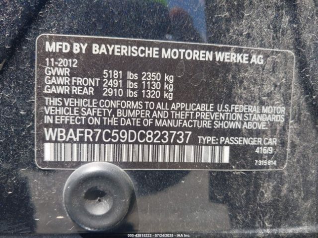 2013 BMW 535I WBAFR7C59DC823737 Photo 8