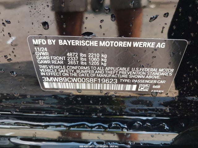 BMW 330I 2025 3MW89CW00S8F19623 Image 9
