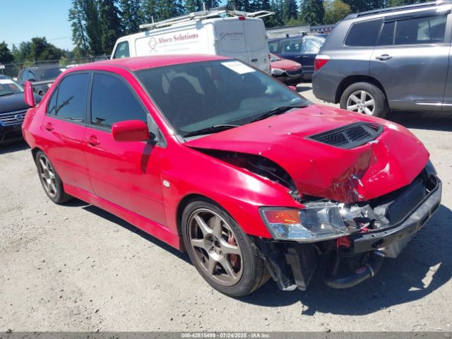 2006 MITSUBISHI LANCER EVOLUTION JA3AH86C76U040573