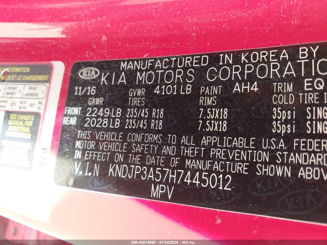 KNDJP3A57H7445012 KIA gdi