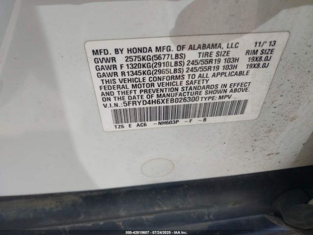 2014 ACURA MDX 5FRYD4H6XEB026300 Photo 8