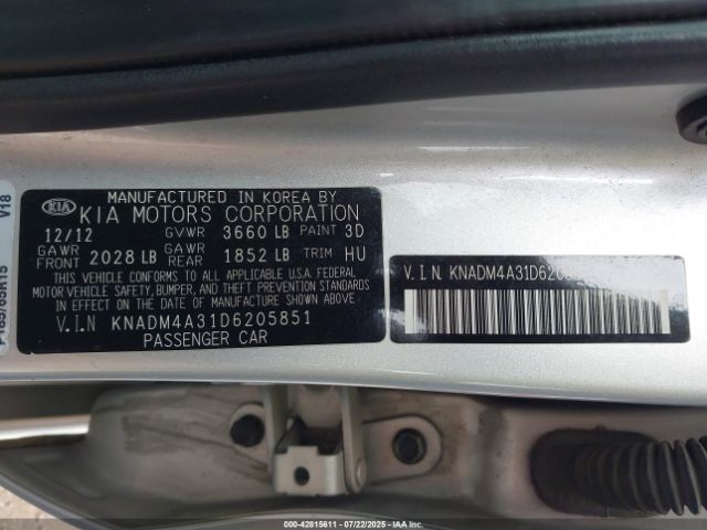 2013 KIA RIO KNADM4A31D6205851 Photo 8
