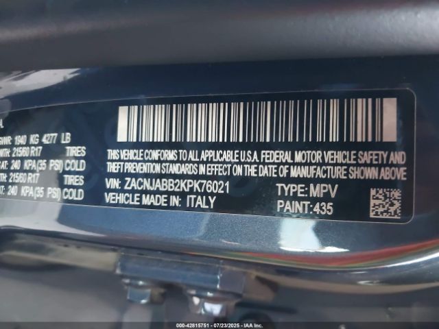 2019 JEEP RENEGADE ZACNJABB2KPK76021 Photo 8